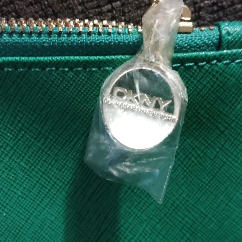 DKNY Green Leather  Clutch